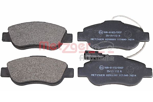 METZGER 1170849 Bremsbelagsatz, Scheibenbremse